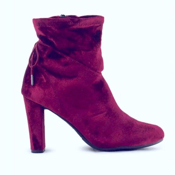 Francescas red velvet boots! Brand new perfect condition; Size 7 - Picture 2 of 7